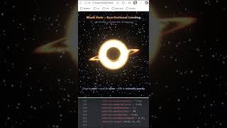Black Hole 3D Demo 🌌 | Gravitational Lensing with Three.js (Insane Visual!) #coding