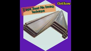 Sheet Pile Installation Procedure. #civilengineering #civilsitework.