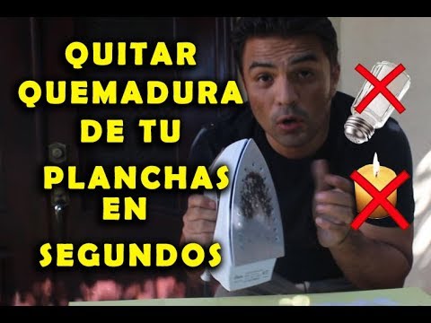 Video: Cómo quitar rápidamente las telas quemadas de la plancha