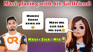 Mavi playing with his Girlfriend  || Girl Troll Mavi || Mavi Dream girl || PUBG MOBILE