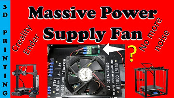 3D 🖨️Printer bigger replacement silent power supply fan reduced noise control upgrade, mosfet 0052