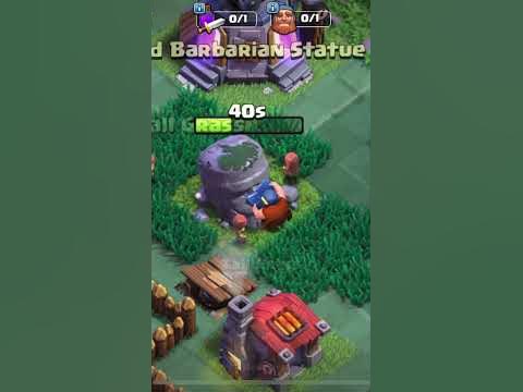 Removing Old Barbarian Statue #clashofclans #supercell #gaming - YouTube
