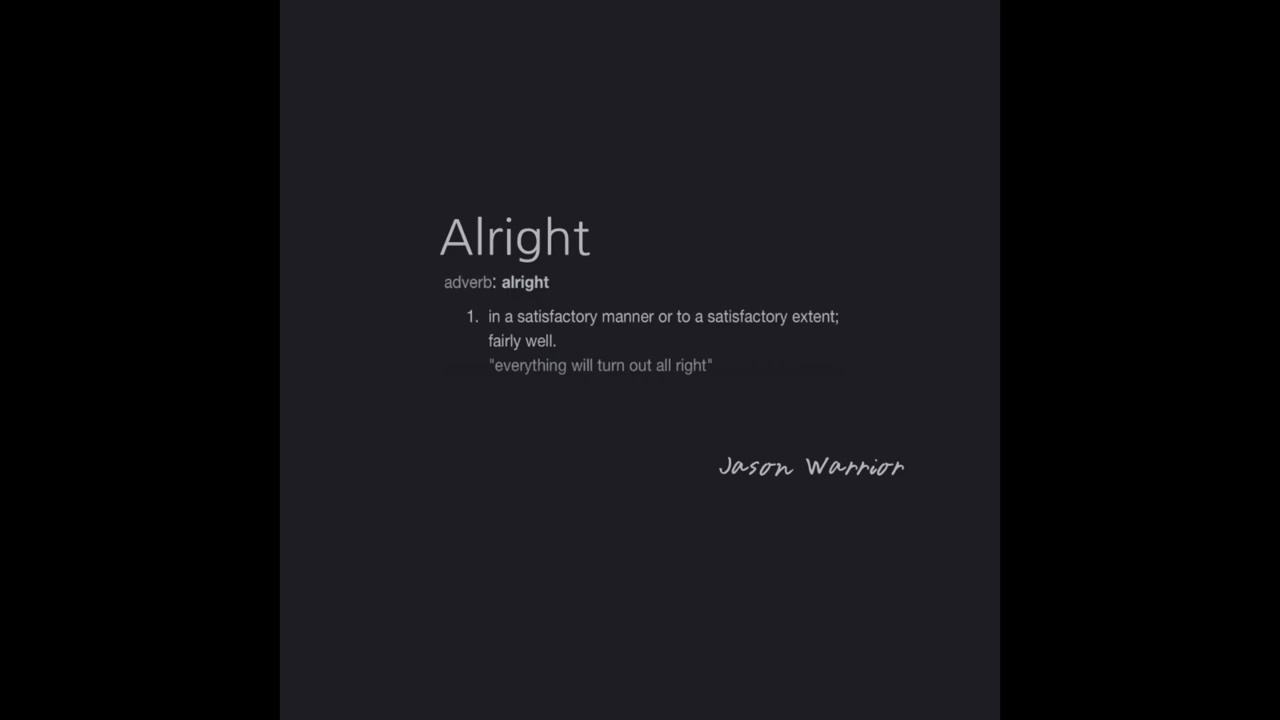 Guarda Jason Warrior | Alright su YouTube Guarda Jason Warrior | Alright su YouTube