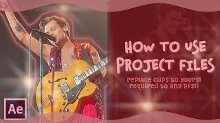how to use project files for editing | after effects