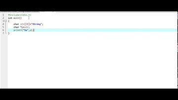How to print string using pointer C Program