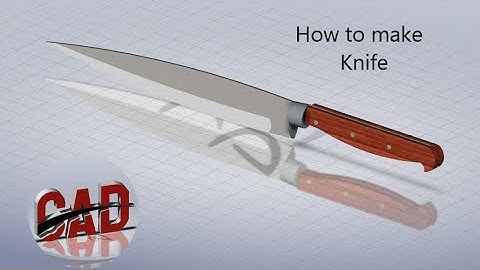 How to make knife in Solidworks | Solidworks tutorial for beginners