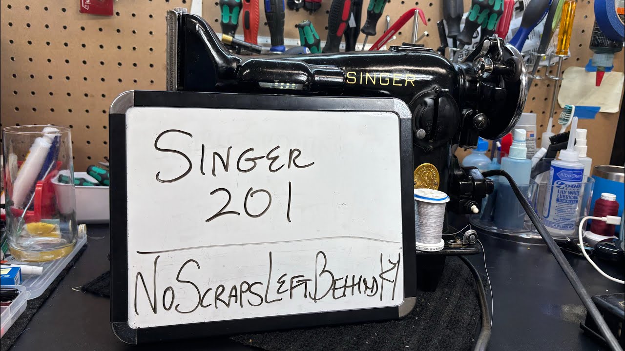 Singer 201 - Threading the machine - YouTube