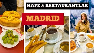 "MADRID" İÇİNDE KUMSAL OLAN KAFE'de SANGRIA İÇTİK! Madrid'in geleneksel kahvaltısı ve restaurantları