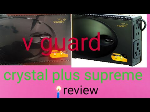 VGuard crystal plus supreme... voltage stabilizer... unboxing and review