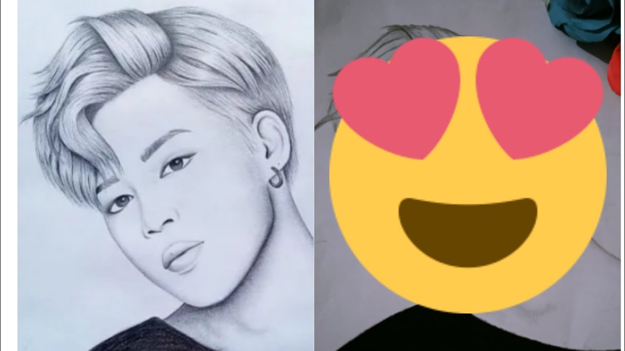I tried to recreate BTS Jimin of Farjana drawing Academy 😍😍