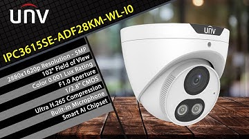 Uniview IPC3615SE-ADF28KM-WL-I0 ColorHunter 5MP IP Turret Camera