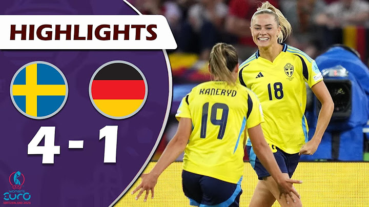 Sverige - Tyskland | 4:1 | Sammanfattning | UEFA Dam-EM 2025