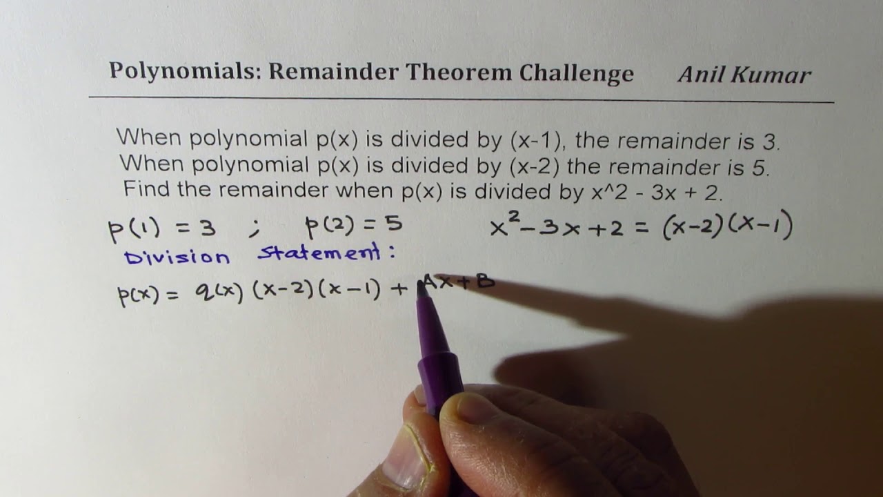 Find remainder of polynomial when divided by x^211-211x+211 Remainder Theorem  Application