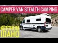 Stealth Van Camping in Sun Valley Idaho // Craters of the Moon // Sawtooth Scenic Quest Drive