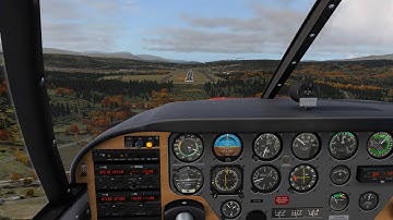 Piper Comanche 250 landing in Bardufoss Airport in Norway