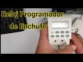 Reloj horario enchufable programador