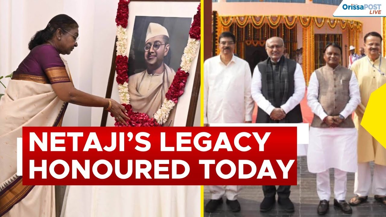 Parakram Diwas 2025 | VP C P Radhakrishnan pays tribute to Netaji in Cuttack | Netaji Jayanti Odisha