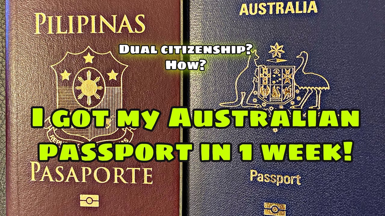 HOW TO APPLY FOR AN AUSTRALIAN PASSPORT?? ������������ I GOT MINE QUICK!������ WHAT'S NEXT? DUAL CITIZENSHIP!������