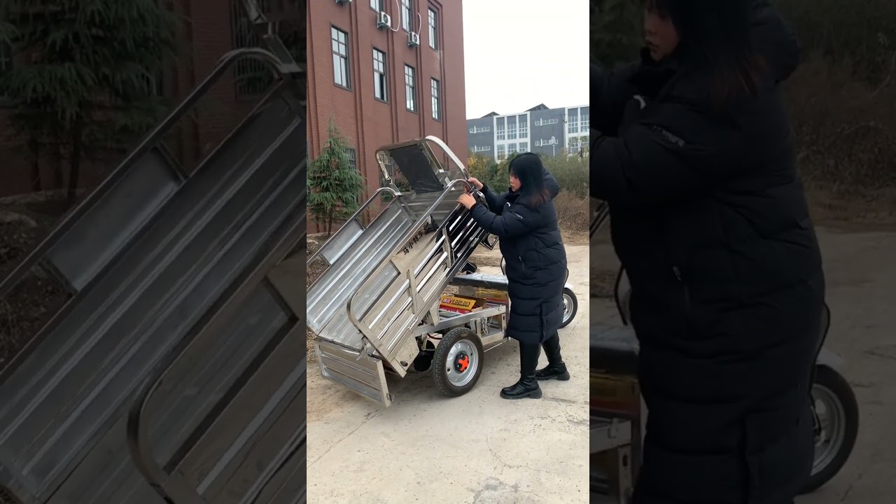 Self unloading! Warehousing logistics factory transport🚛 