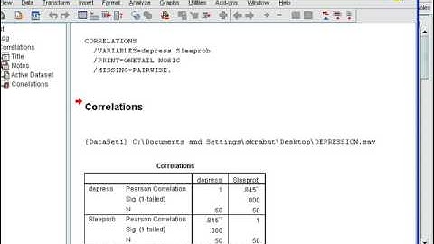 Analyzing data with a Bivariate Correlation in SPSS