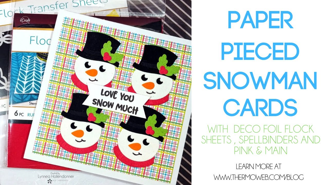 paper pieced snowman