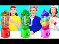 Me vs grandma cooking challenge  kitchen hacks and tricks by fun food