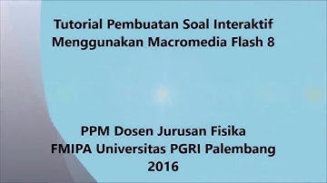 Membuat soal berganda menggunakan Macromedia Flash