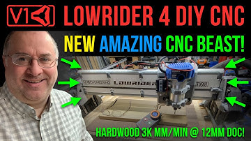 LowRider v4 DIY CNC - BETA TEST Amazing wood cut at 3000mm/min and 12mm depth of cut!