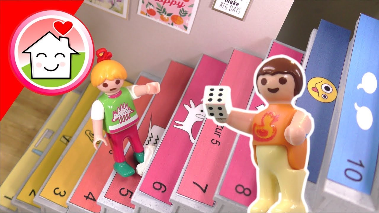 Playmobil Familie Hauser - Das Treppenspiel - Silvester 2021 mit Anna und Lena