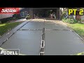 How to Pour a Concrete Driveway with Brick Bands Part 2