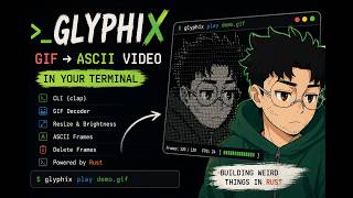 I Built a GIF → ASCII Video Renderer in Rust | Glyphix
