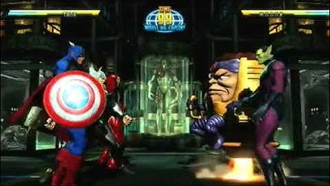 Marvel vs Capcom 3:Arcade mode (The Avengers) #2