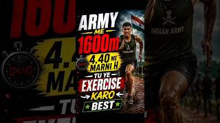 4:40 Me 1600m Bhagni Hai? 😈🔥 #army #running #shorts