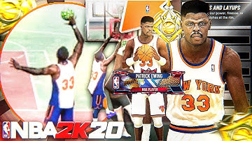 THE MOST OVERPOWERED DEMI-GOD PATRICK EWING BUILD IN NBA 2K20😱😱😱