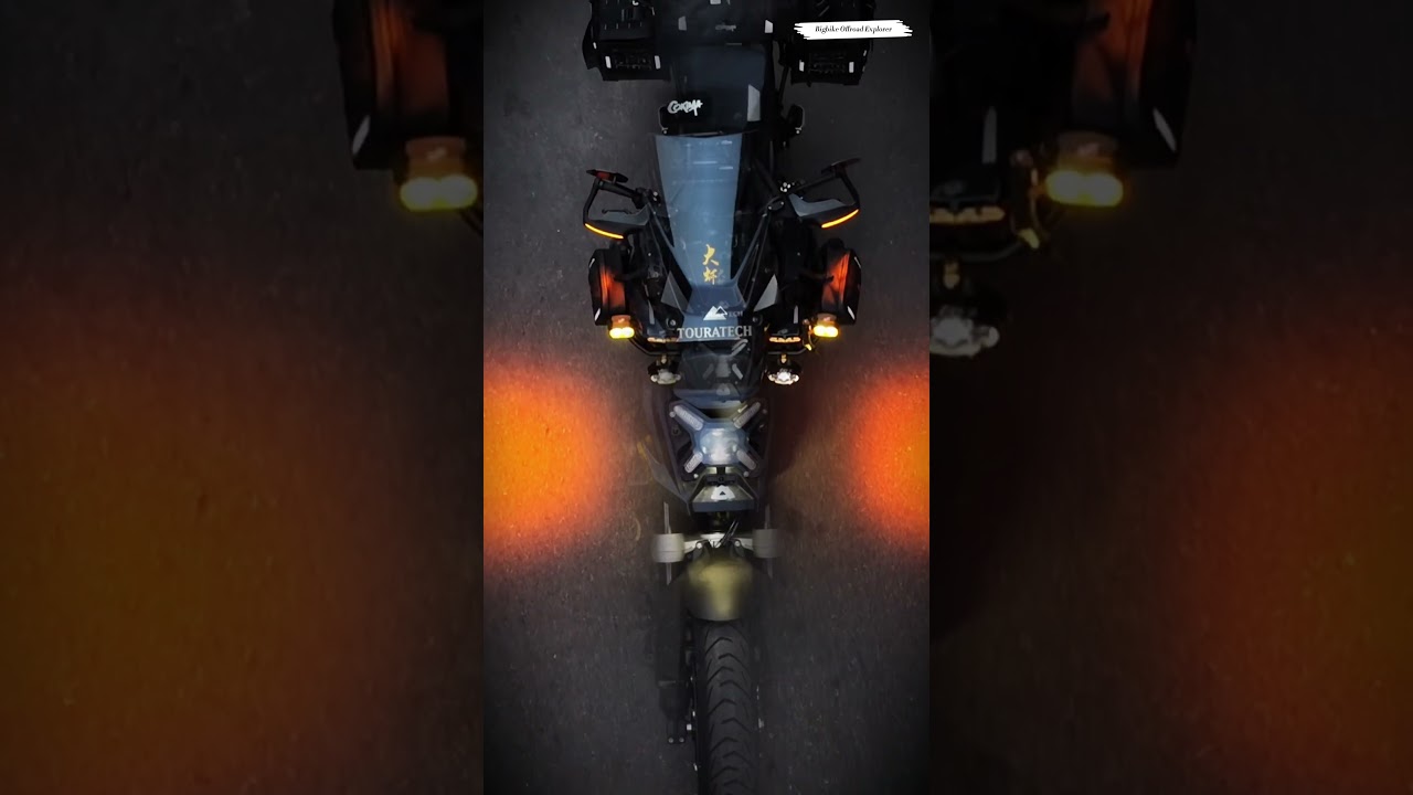 BMW R1300GS Матричные фары и дополнительные фары в ночное время 💡 