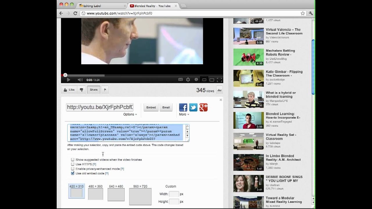 How to insert a video into Moodle - YouTube