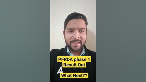 PFRDA PHASE 1 Result out!!! What Next?? #pfrda #result #resultout #regulatorybodiesadda247 #shorts