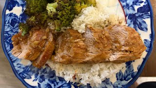 Orange Garlic pork tenderloin