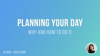 How to plan your day