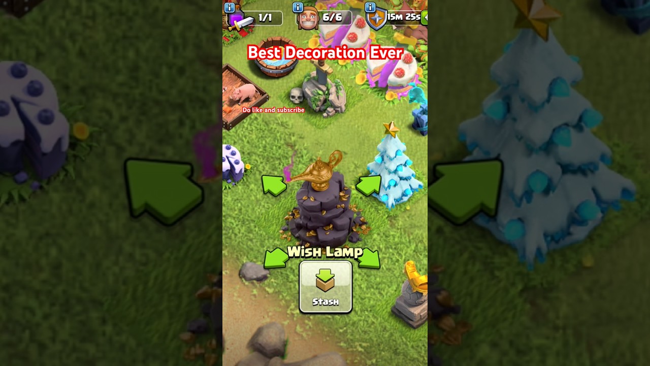 Wish Lamp New Clash of Clans Decoration Sound and animation effects 