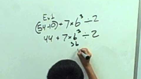 Order of Operations - The Chinquapin School - 6th Grade