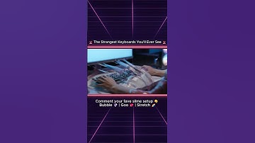 These might be the weirdest slime keyboard setups ever 🤯