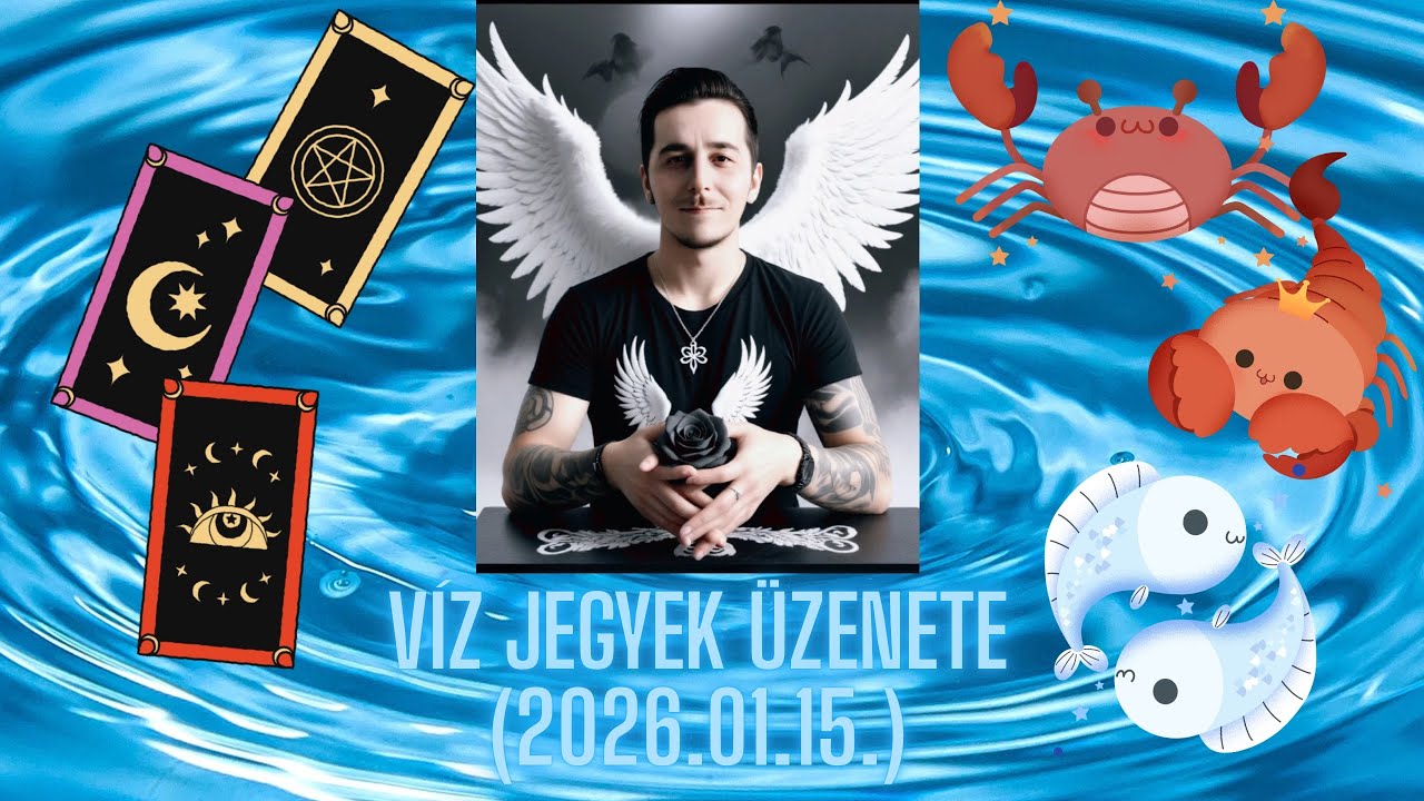 💧Víz jegyek üzenete💧Rák♋️Skorpió♏️Halak♓️(2026.01.15.) 