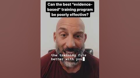 Evidence Based Training   The Truth