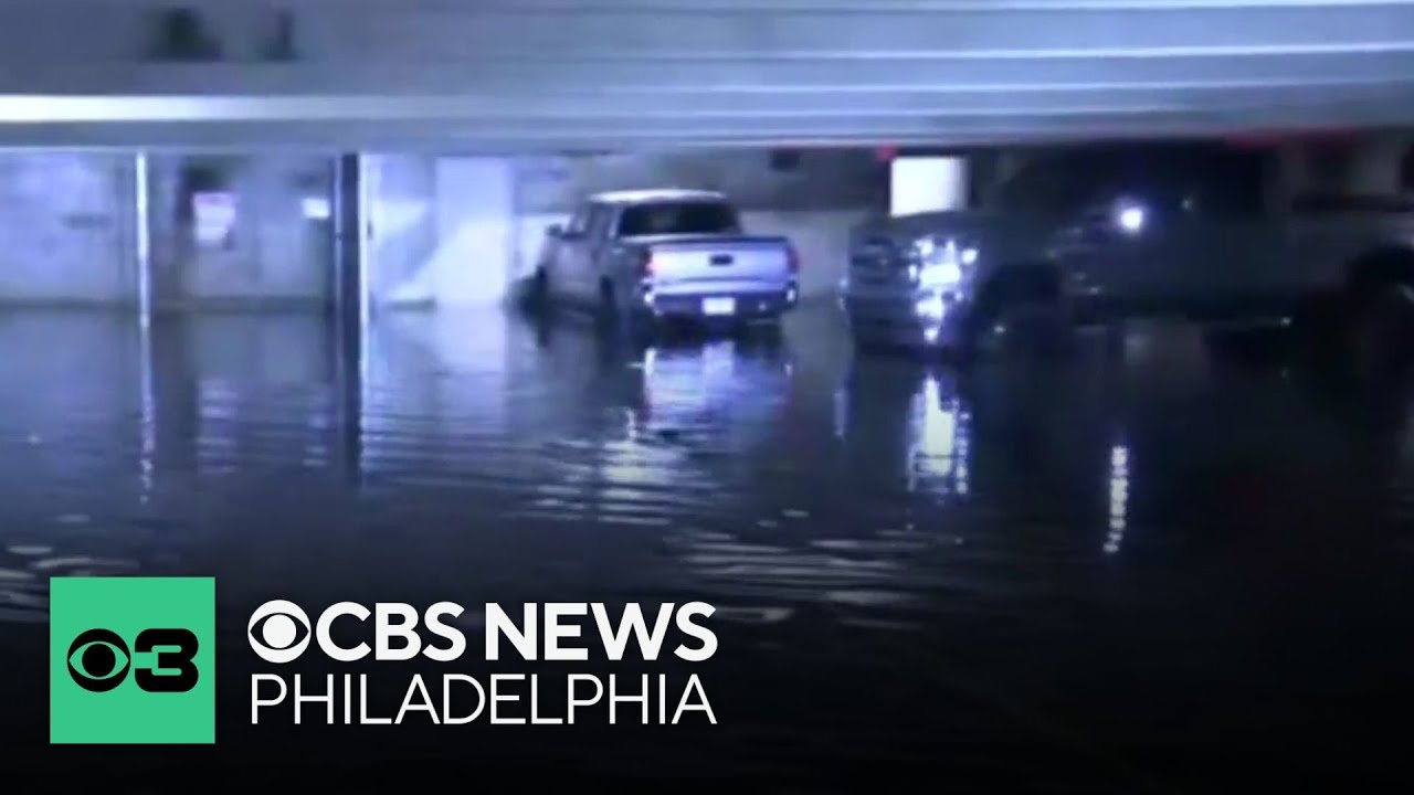 Flooding at Spring Garden parking garage traced to private pipe - YouTube