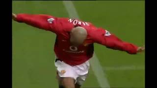 Juan Sebastian Veron Goal And Ist For Man United