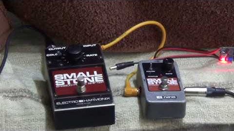 Original EHX Small Stone and Small Stone Nano Comparison
