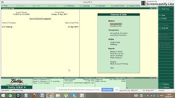 Zero Value Transactions In TALLY.ERP9/Inventory Features