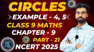 Class 9 Maths | Circles | Example 4 5 | Chapter 9 | NEW NCERT | CBSE 2025-26 | #class9 #cbse #ncert
