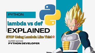Python Functions vs Lambda 🔥 | When to Use What | Python Super Saiyan Series